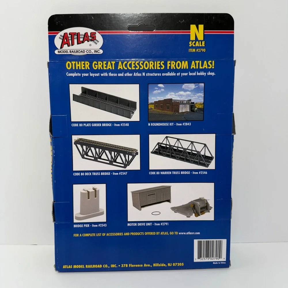Atlas N Scale Manually Operated Turntable Assembled Model 2790 Train Accessory